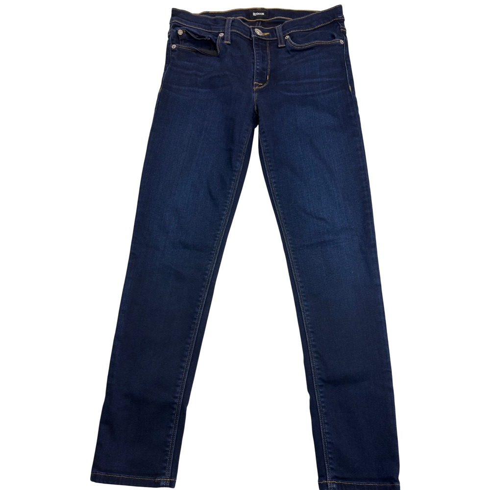 Hudson Nico Midrise Ankle Skinny Jeans Women's Dark Indigo Adri Wash Size 28